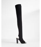 Express Over The Knee Stretch Peep-toe Boot