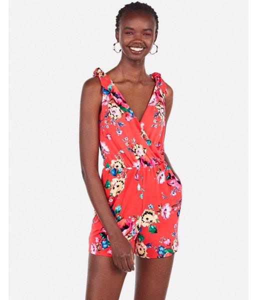 Express Womens Floral Tie