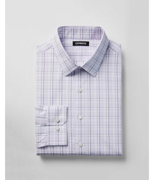 Express Mens Classic Plaid Performance Dress