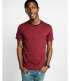 Express Space Dyed Slub Knit Flex Stretch Crew Neck Tee