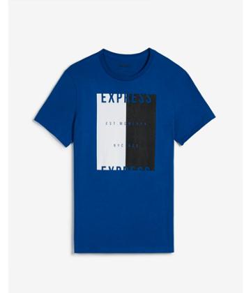 Express Mens Express Nyc Two Toned Graphic Tee