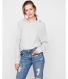 Express Womens Ribbed Hi-lo Hem Hooded