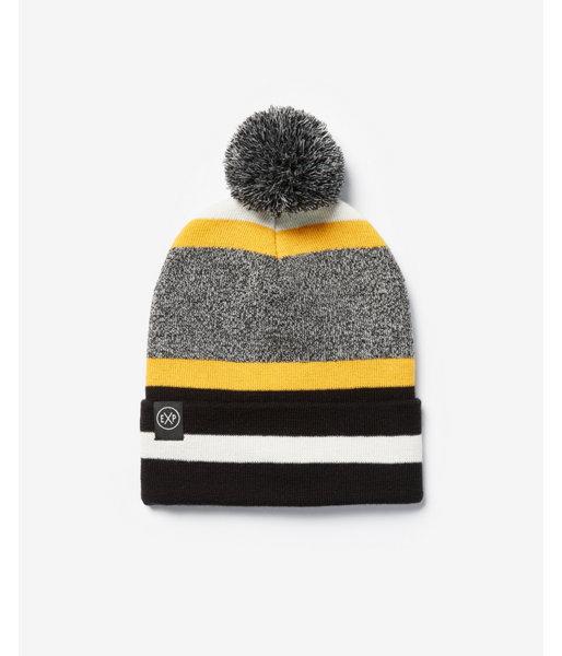 Express Mens Exp Striped Pom Beanie