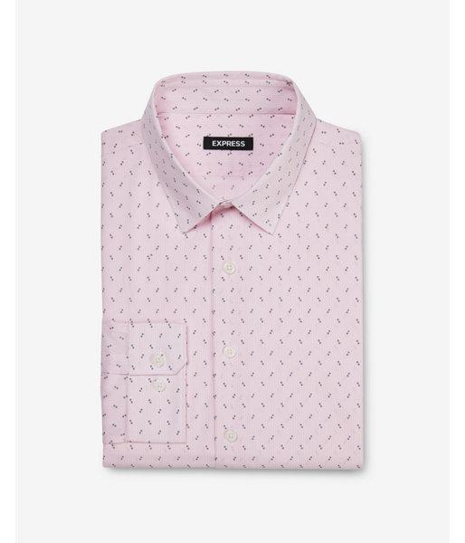 Express Mens Slim Dotted Stripe Dress