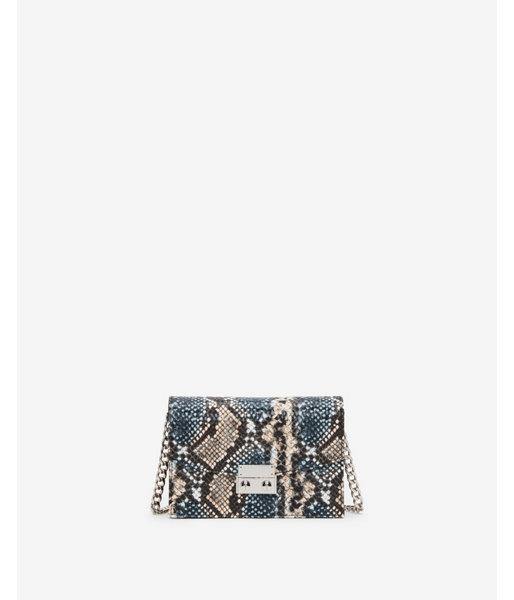 Express Womens Blue Snake Event Bag