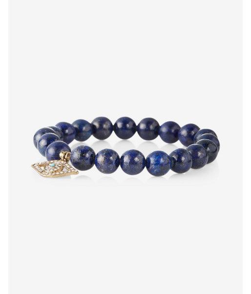 Express Womens Evil Eye Beaded Stretch Bracelet