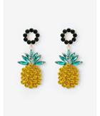 Express Womens Pineapple Drop Earrings
