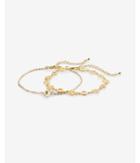 Express Set Of Two Evil Eye Filigree Anklets