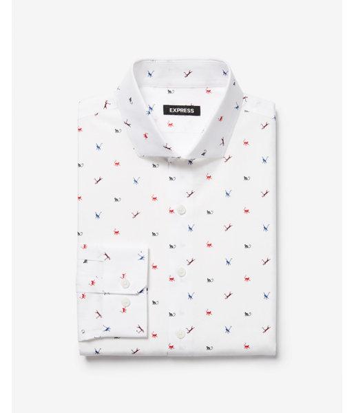 Express Mens Slim Monkey Print Dress