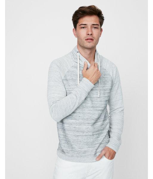 Express Mens Funnel Neck Crossover Pullover