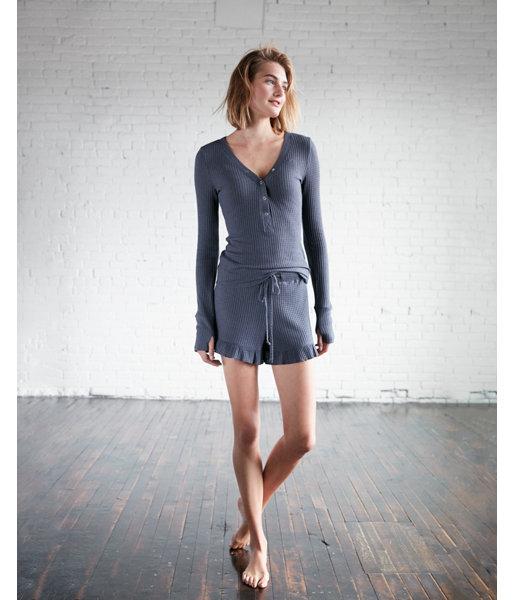 Express Womens Thermal Henley