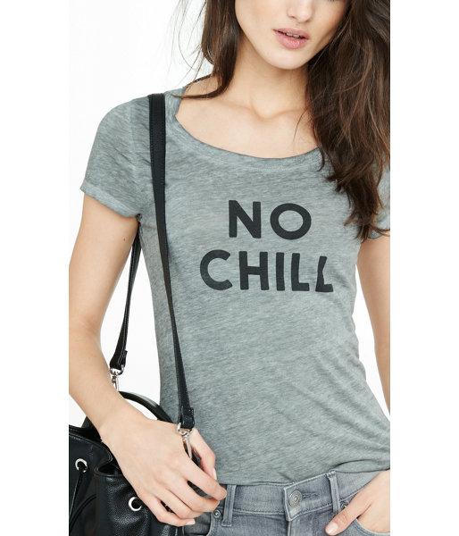 Express Women's Tees No Chill Heathered Graphic T-shirt