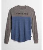 Express Mens Superior Crew Neck Long Sleeve Graphic Tee