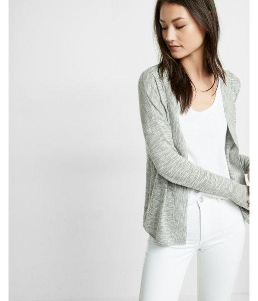 Express Womens Marled Rounded Hem Cover-up