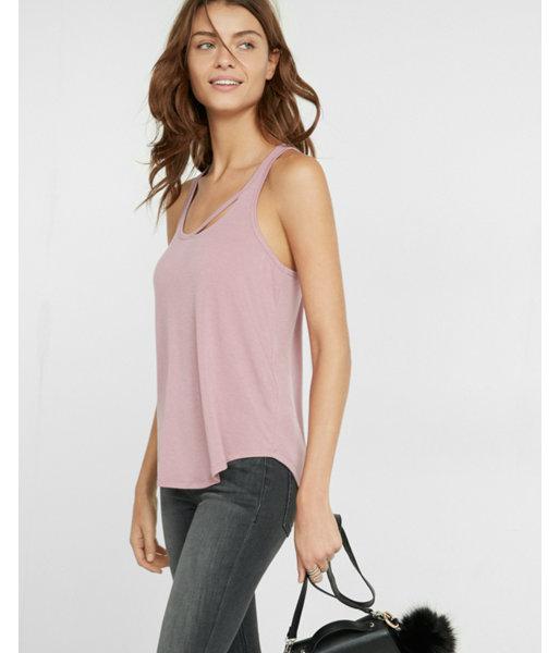 Express Womens Slash Neck Tank