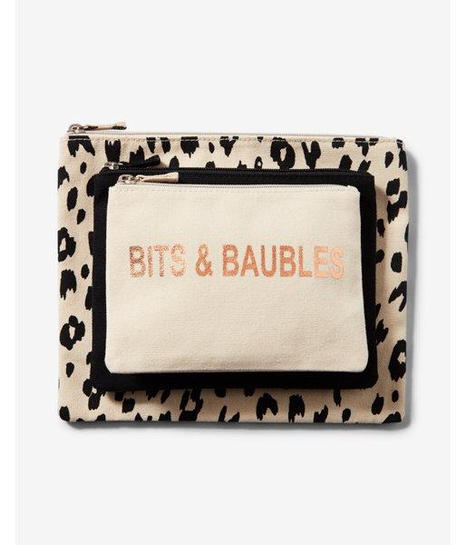 Express Set Of Three Zip-up Pouches