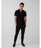 Express Mens Zip Placket Tipped Polo