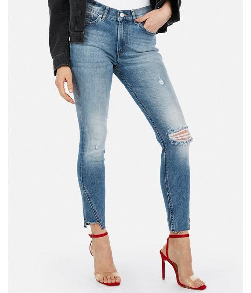 Express Womens High Waisted Original Ankle Jeggings