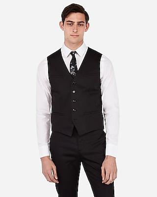Express Mens Black Cotton Sateen Stretch