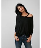 Express Womens Slash Neck Dolman Tee