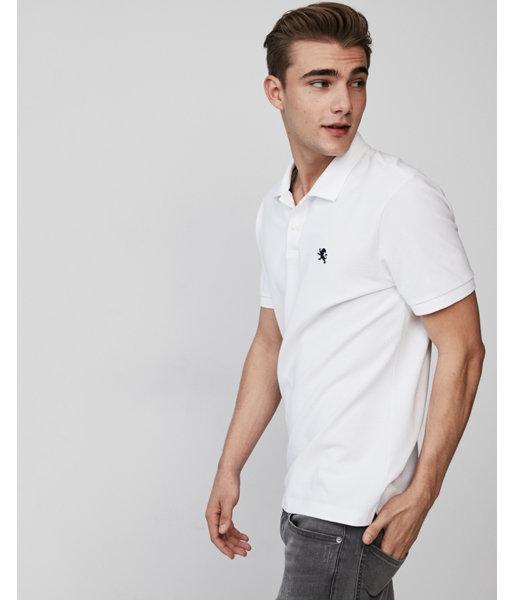 Express Mens Slim Fit Stretch Pique Polo