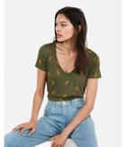 Express Womens Express One Eleven Pineapple Easy Tee