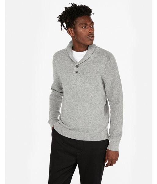 Express Mens Button Shawl Popover