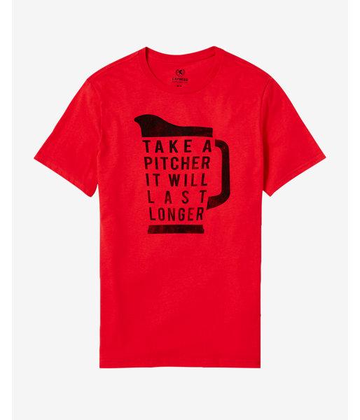 Express Mens Take A Pitcher Graphic T-shirt