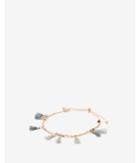 Express Womens Gray Mini Tassel Pull-cord Bracelet