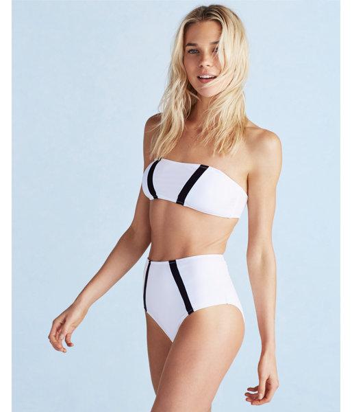 Express Color Block Bandeau Bikini Top