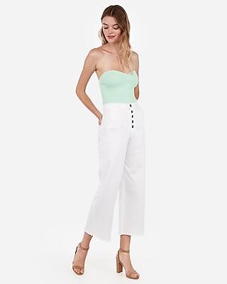 Express Womens Sweetheart Sweater Tube Top