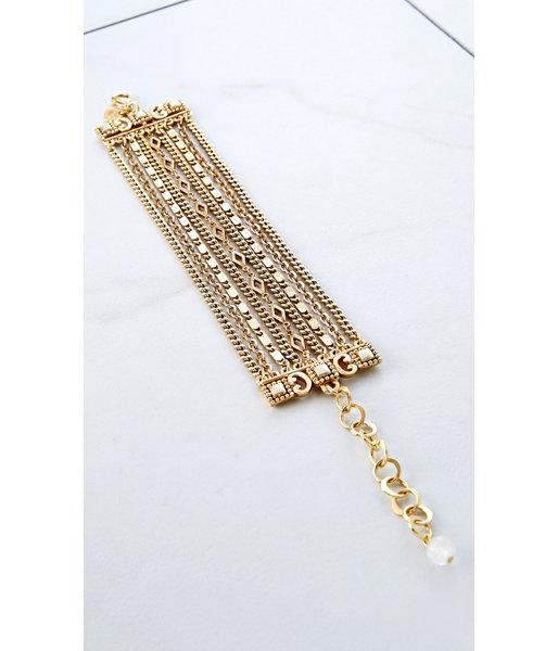 Express Women's Jewelry Capwell Golden Gala Bracelet