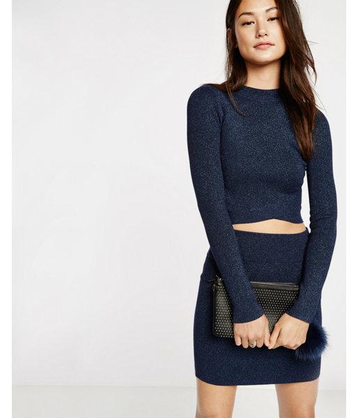 Express Womens Metallic Sweater