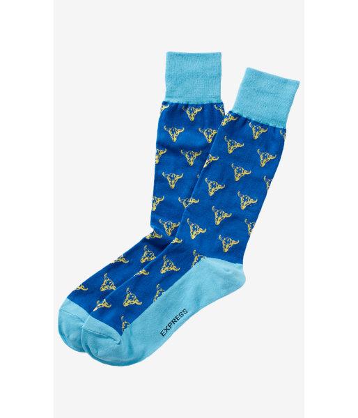 Express Men's Socks Western Print Dress