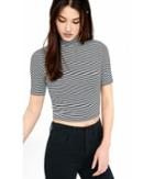 Express Women's Tees Striped Express One Eleven Cropped T-shirt