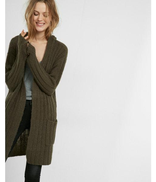 Express Womens Hooded Knee-length Cover-up