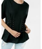 Express Double Lace-up Corset Tee