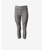 Express Womens Marl Mesh Inset Exp Core Compression Crop