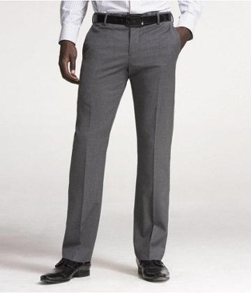 Express Mens Gray Stretch Wool Photographer Suit Pant