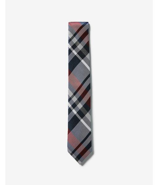 Express Mens Plaid Silk Narrow Tie