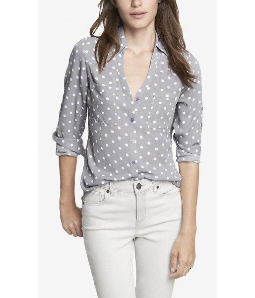 Express Polka Dot Convertible Sleeve Portofino