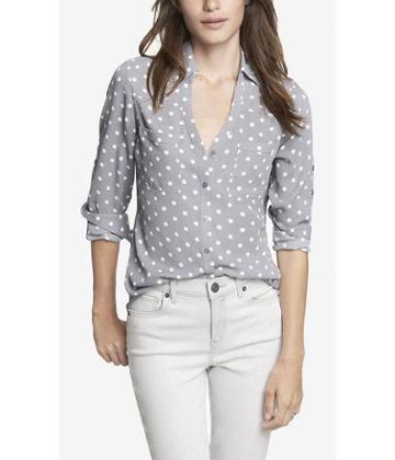 Express Polka Dot Convertible Sleeve Portofino