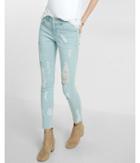 Express Womens Mid Rise Distressed Jean Ankle