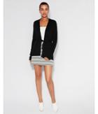 Express Womens Ribbed Belted Cover-up