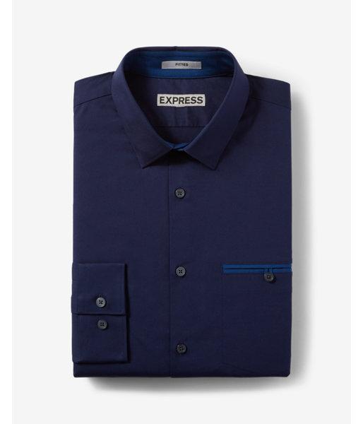 Express Fitted Piped Pocket Stretch
