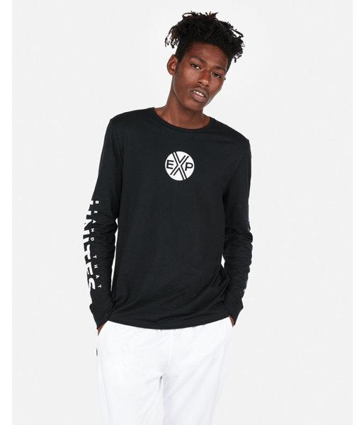 Express Mens Brand That Unites Long Sleeve Graphic Tee