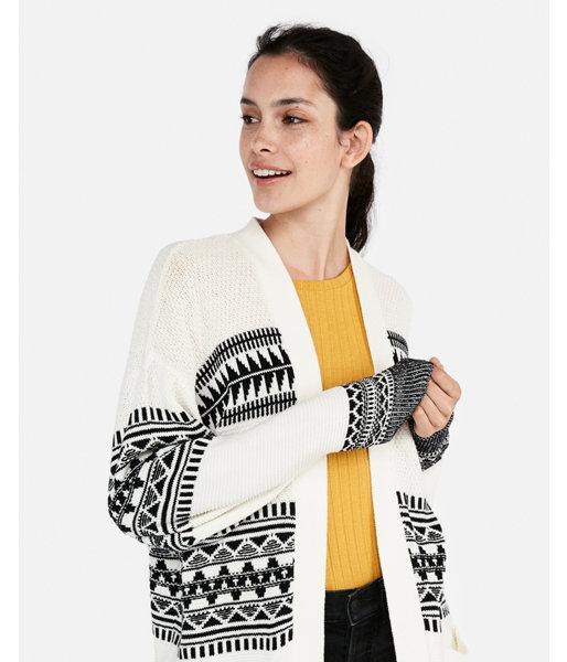 Express Womens Petite Geo Print Cover-up