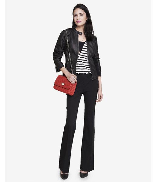 Express Womens Studio Stretch Slim Flare Columnist Pant