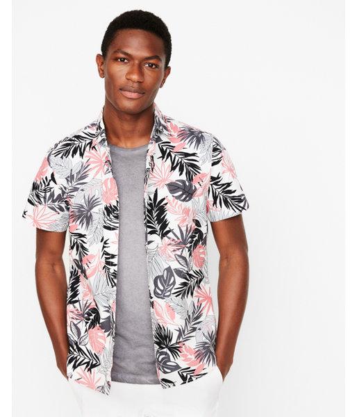 Express Mens Slim Tropical Floral Short