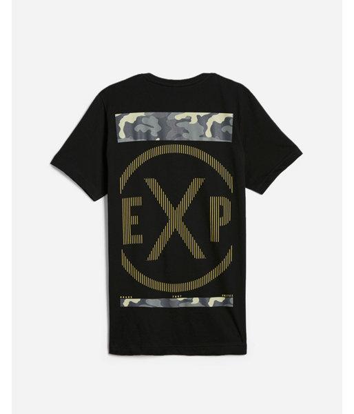 Express Mens Camo Crew Neck Graphic T-shirt